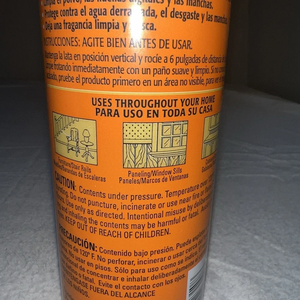 Behold Furniture Polish Citrus 16.6 Ounce Shine And Protect